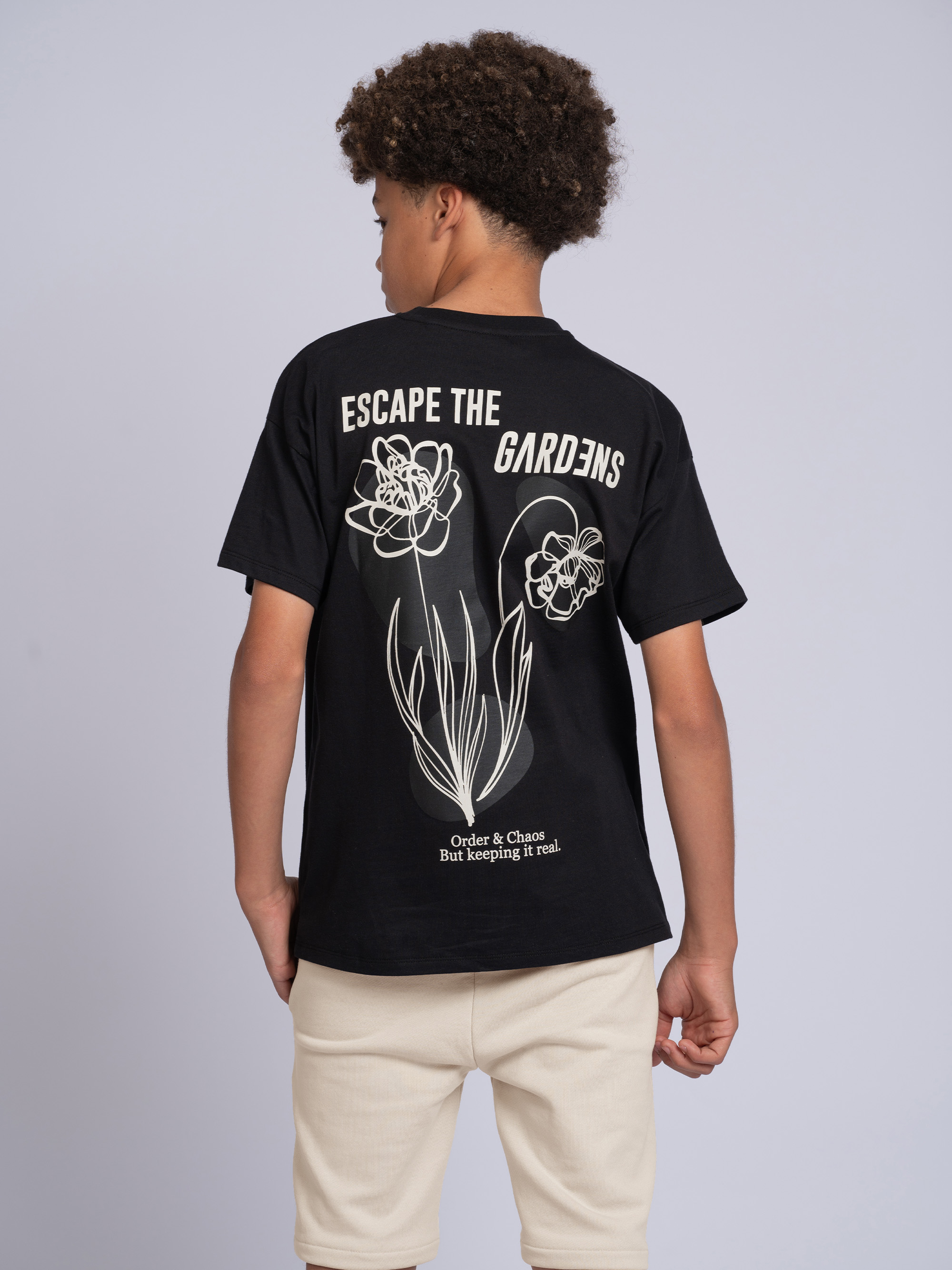 Oversized T-shirt with print on the back