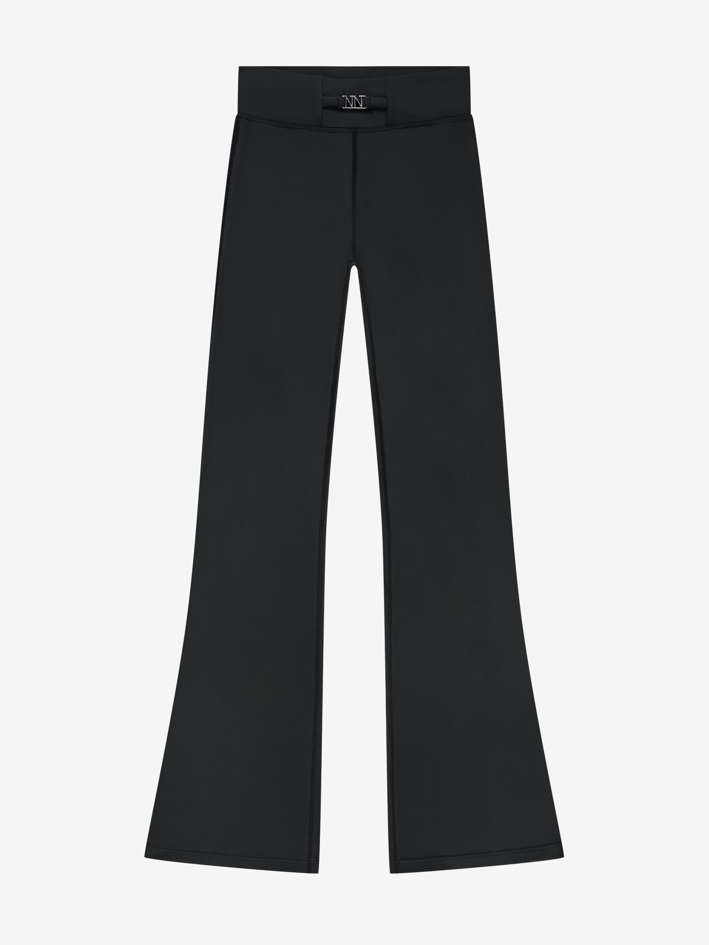 Ribbed flared trousers